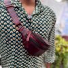 unisex Leather fanny pack