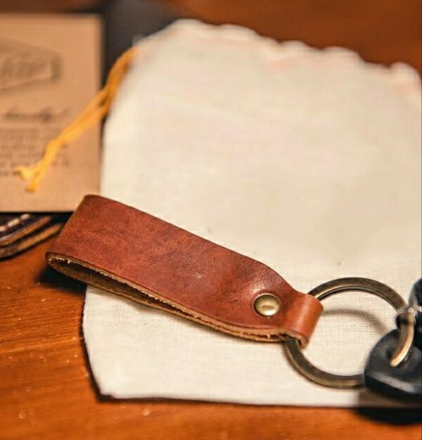 Leather key chain