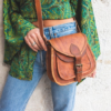 Leather sling bag
