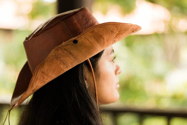 Leather Cowboy Hat