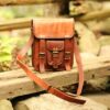 Leather sling bag