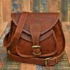 Leather sling bag