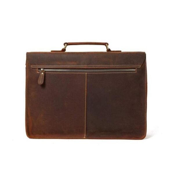 Leather satchel bag